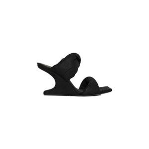 Rick Owens Twisted Cantilever 8 Sandals Black - NWT